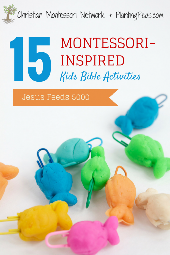 Montessori Kids Bible Activities - Jesus Feeds 5000 Pinterest Photo