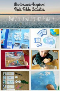 Creation Sky and Water Hands-On Learning Activities