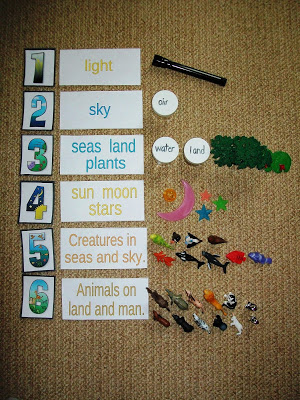 Montessori Inspired Kids Bible Activities - creation 7 days props (Every star is different)