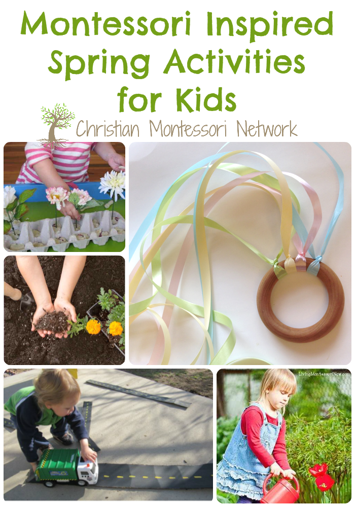Some beautiful Montessori inspired spring activities for kids.
