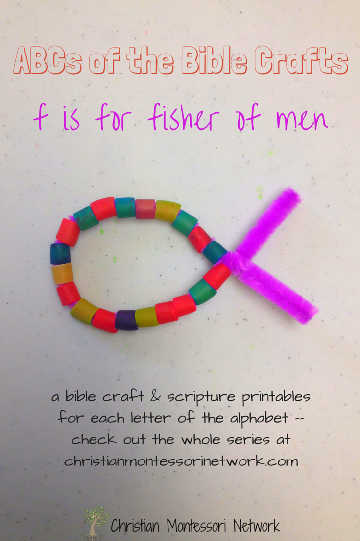 ABCs of the Bible Crafts: F is for Fisher of Men - a series of bible school craft ideas for each letter of the alphabet! 