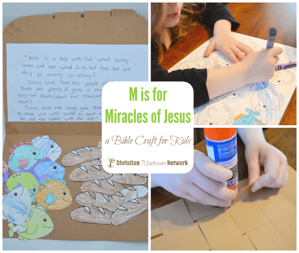 M is for Miracles of Jesus, an ABCs of the Bible Crafts for Kids.