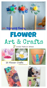Flower Art and Crafts {Learn & Play Link Up}