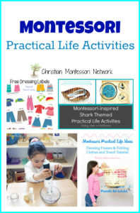 Montessori Practical Life Activities {Learn & Play Link Up}