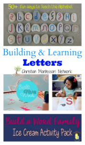 Building and Learning Letters {Learn & Play Link Up}