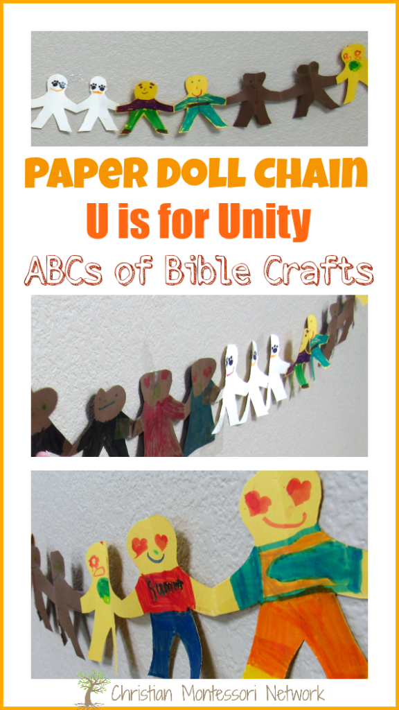 Teaching unity to our children is a true gift! In this edition to the ABCs of the Bible crafts,our a great series of Bible School Craft Ideas, we want to share with you "U for Unity". This is an easy Paper Doll Chain Unity Bible Craft with many great modifications for children of all ages. 