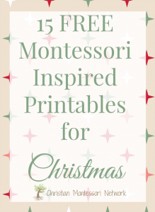 Christmas Montessori Inspired Tot Trays - Christian Montessori Network