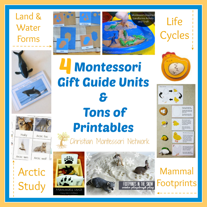 4 Montessori Gift Guide Units & Tons of Printables - Christian ...