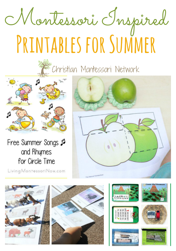 Montessori-Inspired Playdough Math Activities for Summer {Free Printables}  - Living Montessori Now