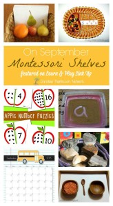 September Montessori Shelves ideas on ChristianMontessoriNetwork.com as apart of the Learn & Play Link Up!