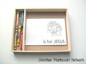 Life of Jesus Christ Montessori inspired activities for toddlers and preschoolers.
