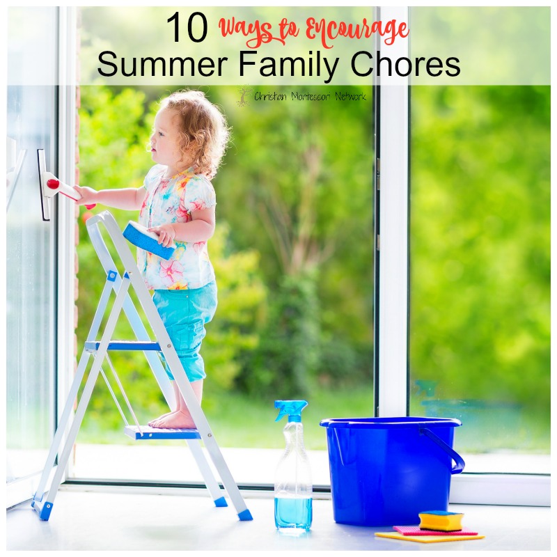 Summertime is a great time to play and learn! Use this summer to help your family learn more about family chores and helping others on ChristianMontessoriNetwork.com